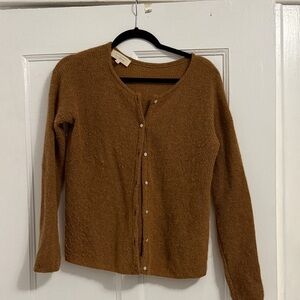 Sezane Brown Cardigan Sweater XS